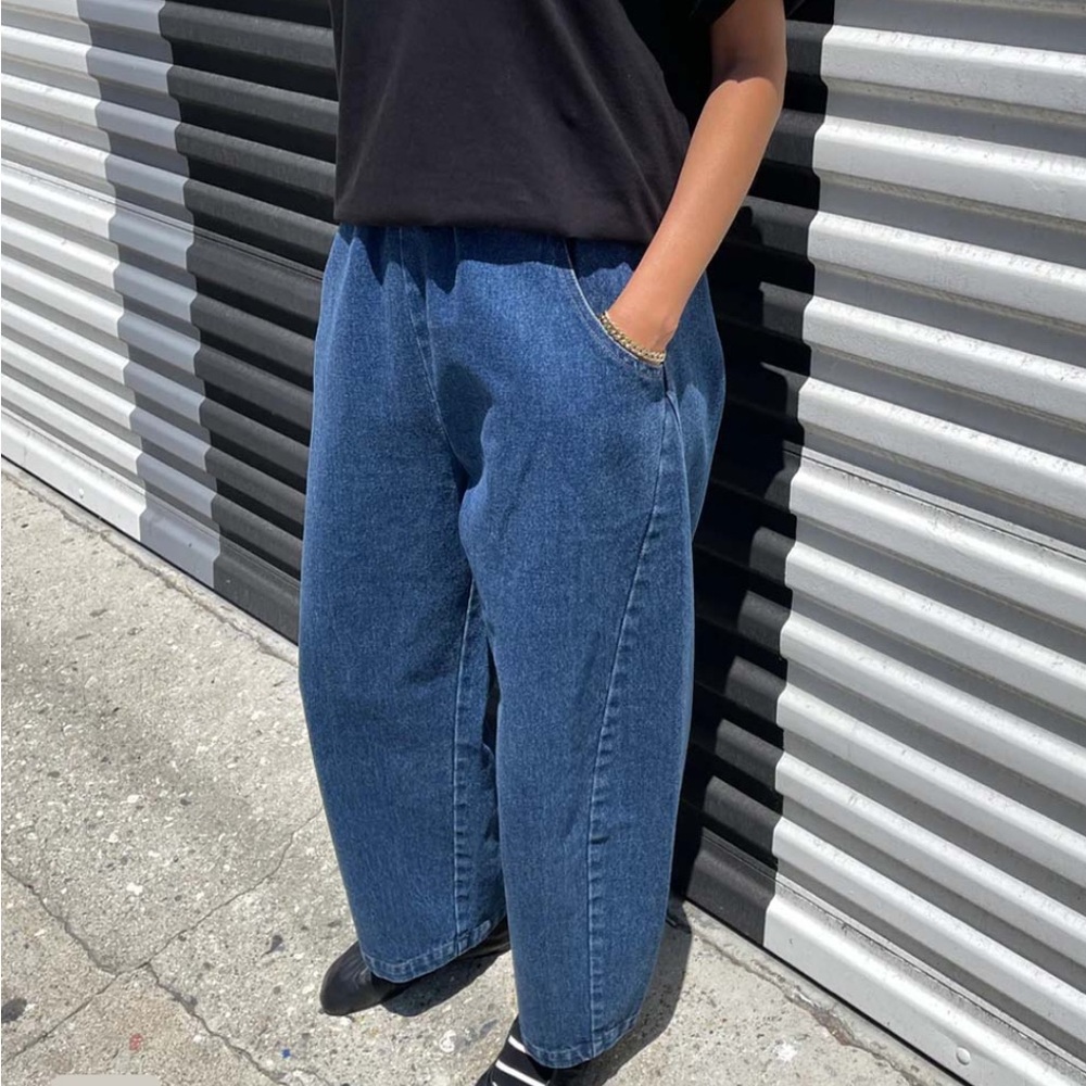 Le Bon Shoppe - Long Arc Pants | Blue Denim Small